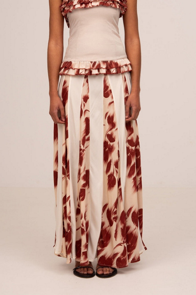 Carmen Says  Noctis Flower Print Skirt