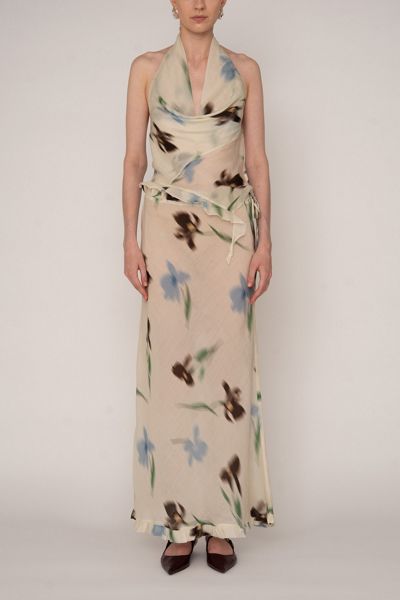 Carmen Says Summer Floral Print Ice Skirt