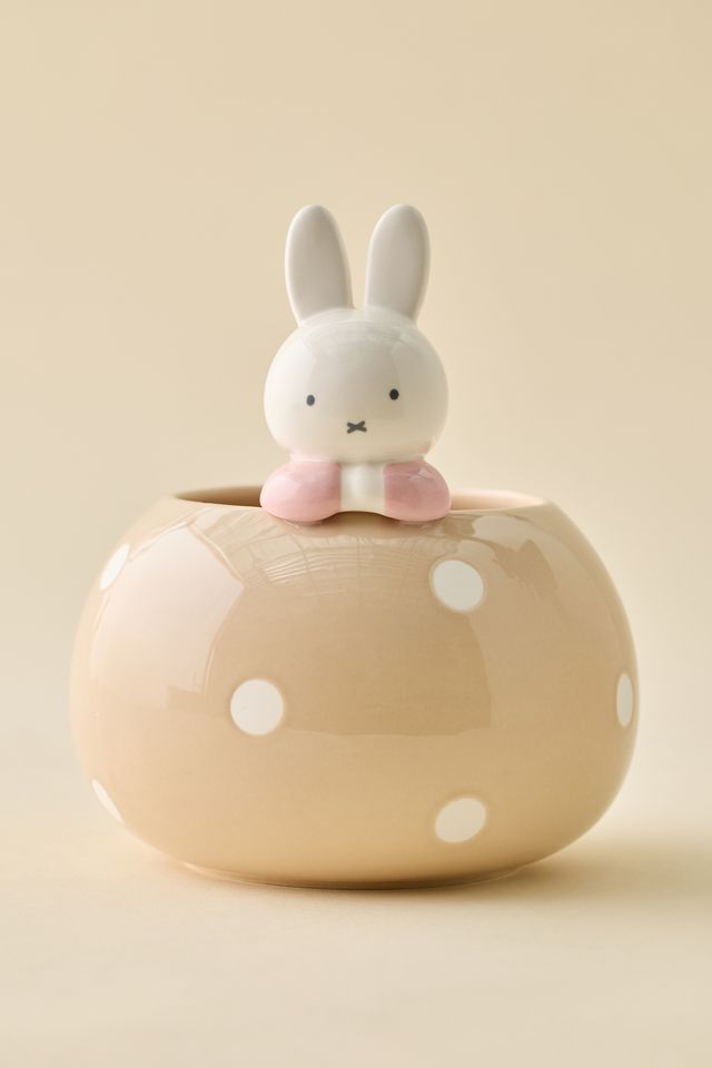 Miffy Peek-A-Bloom Beige Ceramic Planter #1
