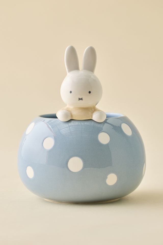 Miffy Peek-A-Bloom Blue Ceramic Planter #1