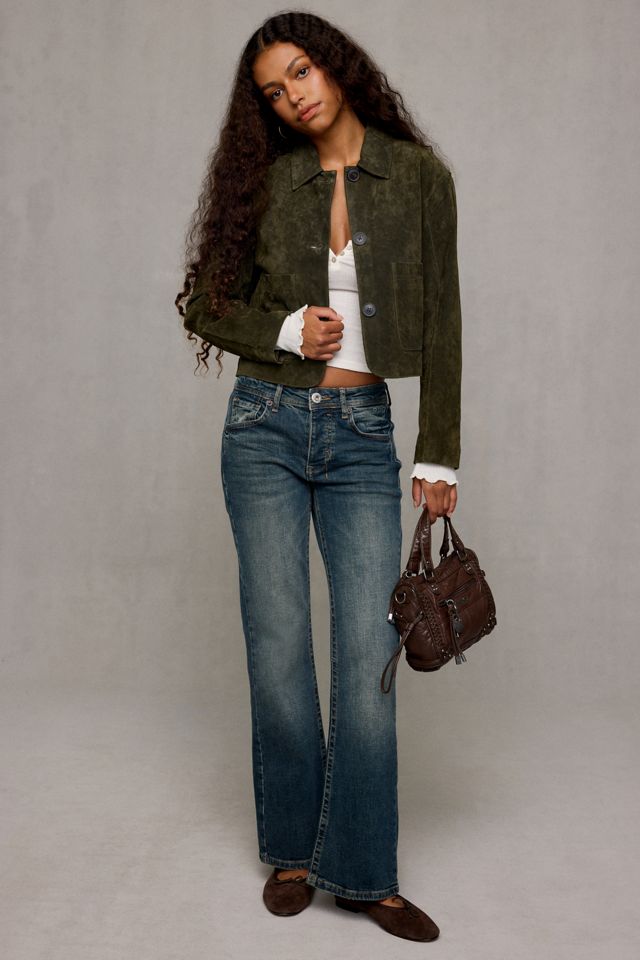 BLANKNYC Spicy Herbs Faux Suede Chore Jacket #2