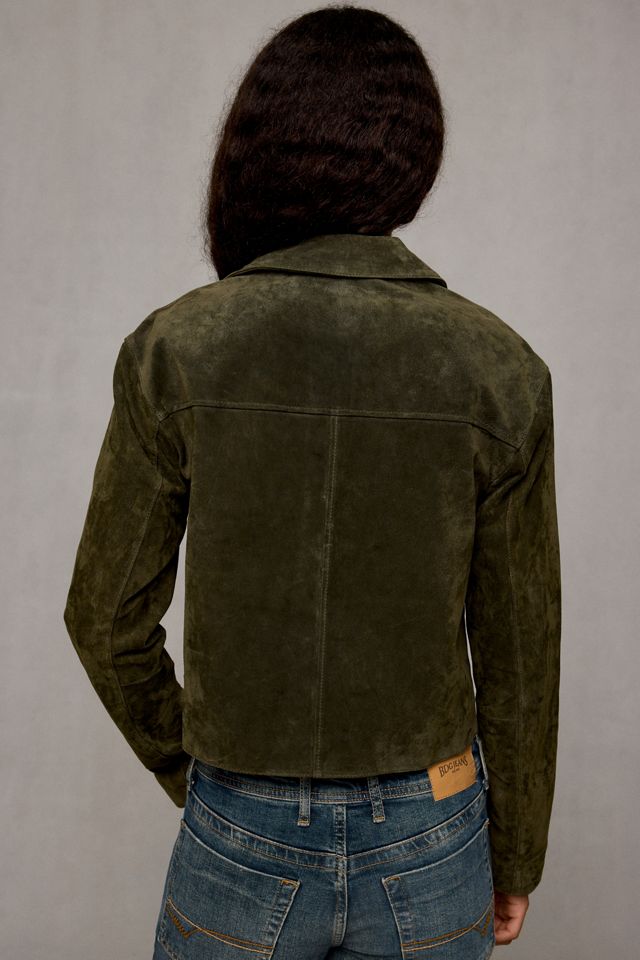 BLANKNYC Spicy Herbs Faux Suede Chore Jacket #3