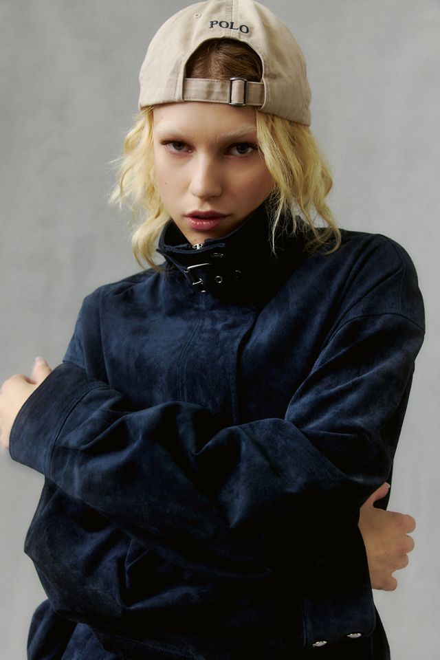 BLANKNYC Midnight Drift Suede Funnel Neck Bomber Jacket #1