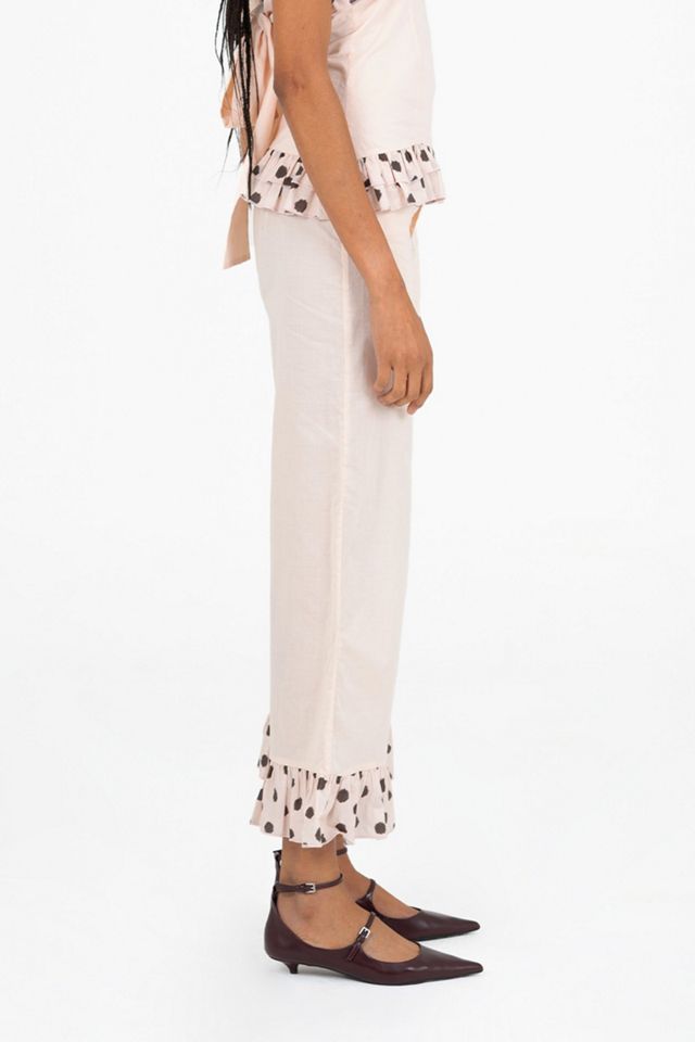 Carmen Says Noctis Beige Polka Dot Print Pants #2