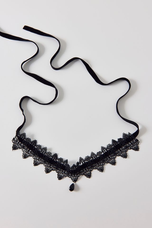 Ascendant Ribbon Lace Choker Necklace #1
