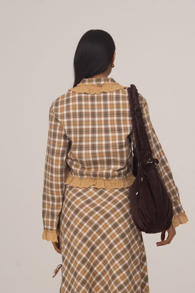 Carmen Says Willow Plaid Crop Shirt #1