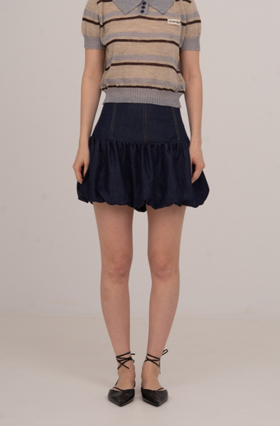 Carmen Says Denim Fawn Balloon Mini Skirt | Urban Outfitters