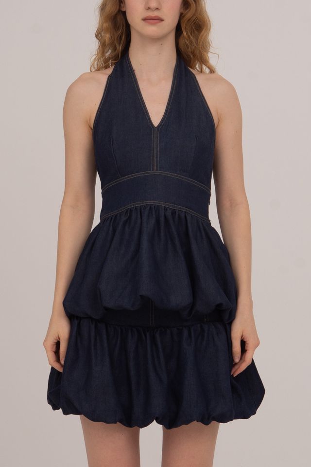 Carmen Says Denim Fawn Balloon Mini Skirt #2