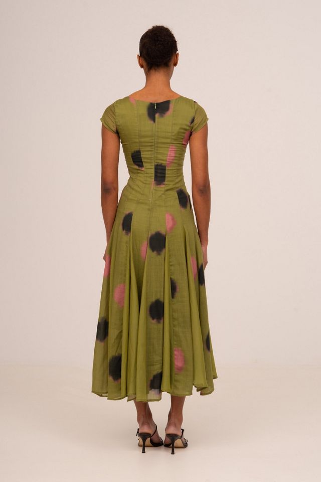 Carmen Says Honour Polka Dot Print Occasion Dress #4
