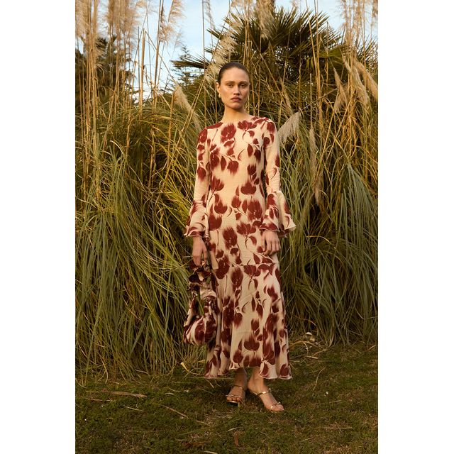 Carmen Says Jester Flower Print Midi Dress #4