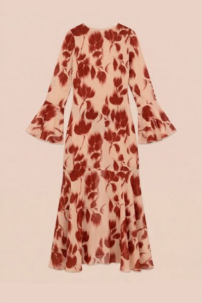 Carmen Says Jester Flower Print Midi Dress