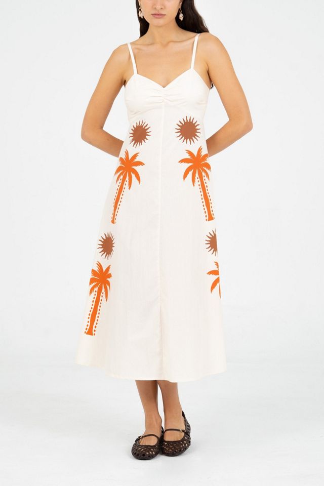 Carmen Says Lux Palm-Printed Dress #1