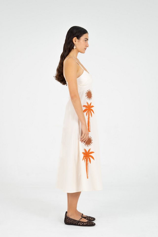 Carmen Says Lux Palm-Printed Dress #2