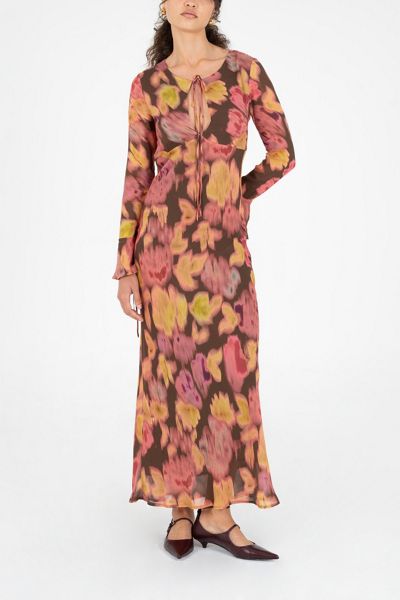 Carmen Says Petal Volcanic Floral Print Dress