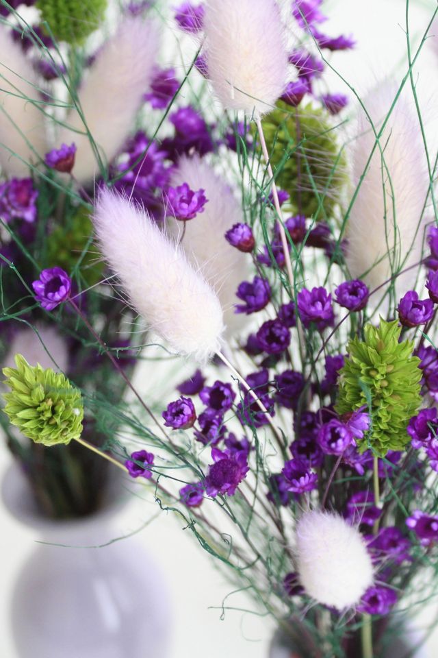 Roxanne’s Dried Flowers Violet Meadows Arrangement #2