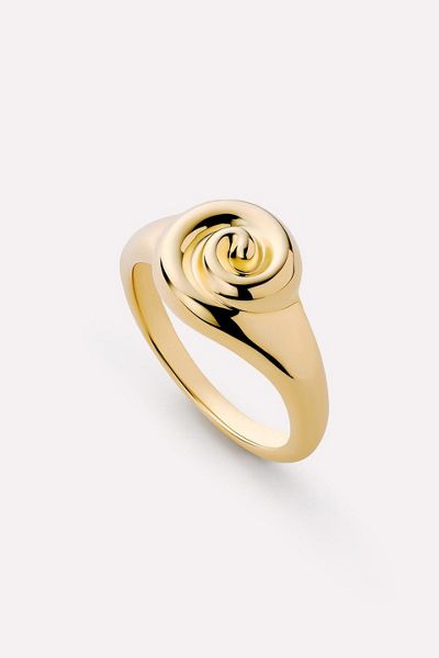 Ana Luisa Ariel Ring Gold Signet Ring
