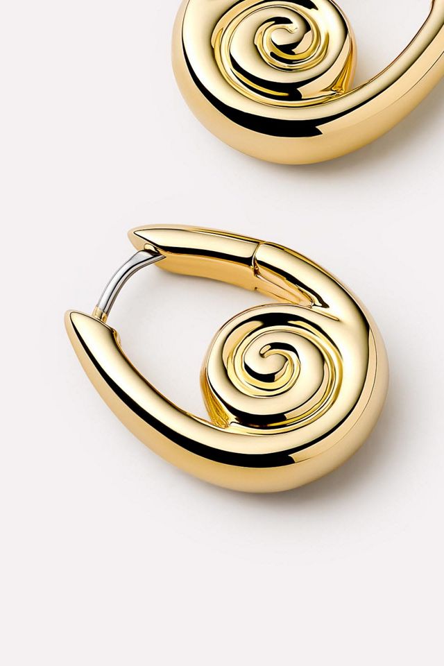 Ana Luisa Ariel Hoops Gold Statement Earrings #4