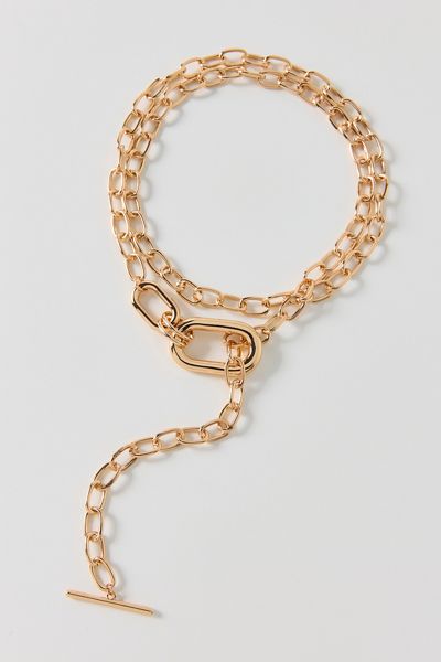 Toggle Chain Wrap Necklace