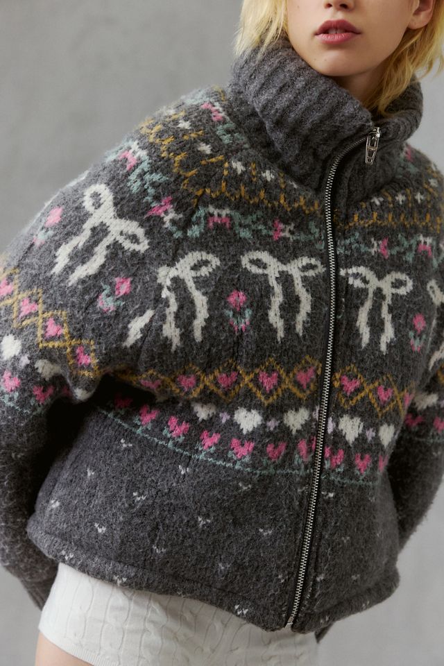 BLANKNYC Dream Chaser Funnel Neck Sweater Jacket #3