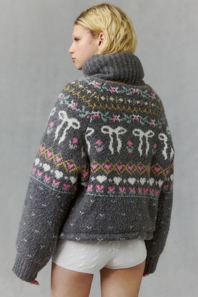 BLANKNYC Dream Chaser Funnel Neck Sweater Jacket #4