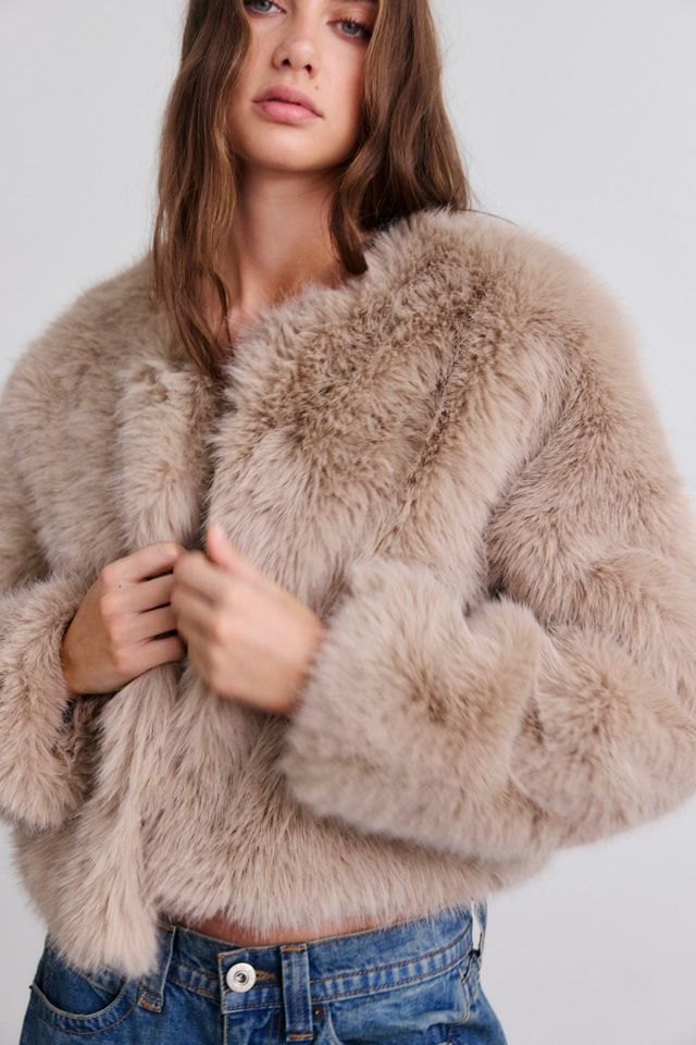 BLANKNYC Prime Asset Cropped Faux Fur Jacket #2