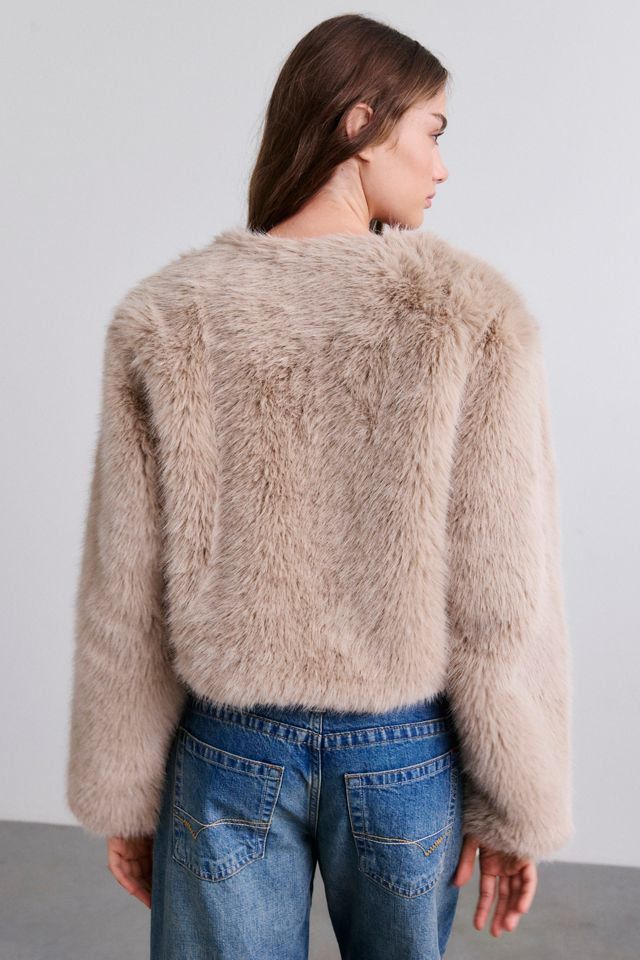 BLANKNYC Prime Asset Cropped Faux Fur Jacket #3