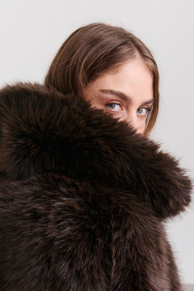 BLANKNYC Steady Rise Faux Fur Cropped Jacket #2