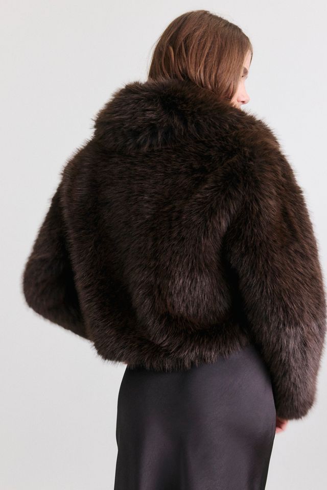 BLANKNYC Steady Rise Faux Fur Cropped Jacket #3