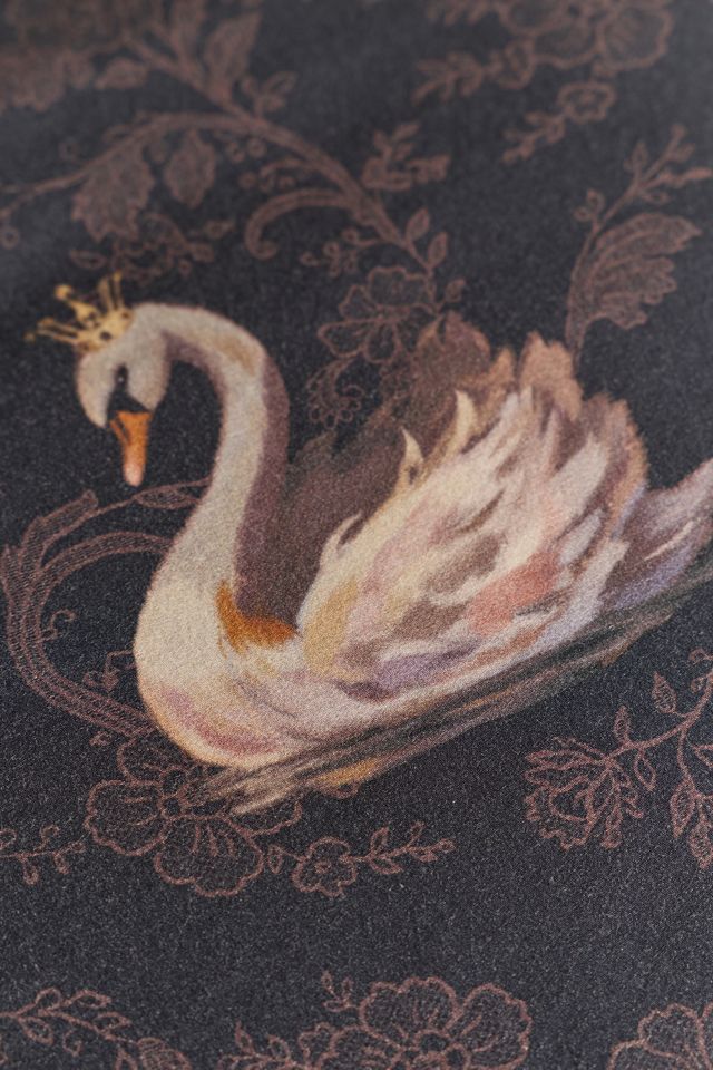 Swan Lake Patterned Cotton Sateen Duvet Cover #3