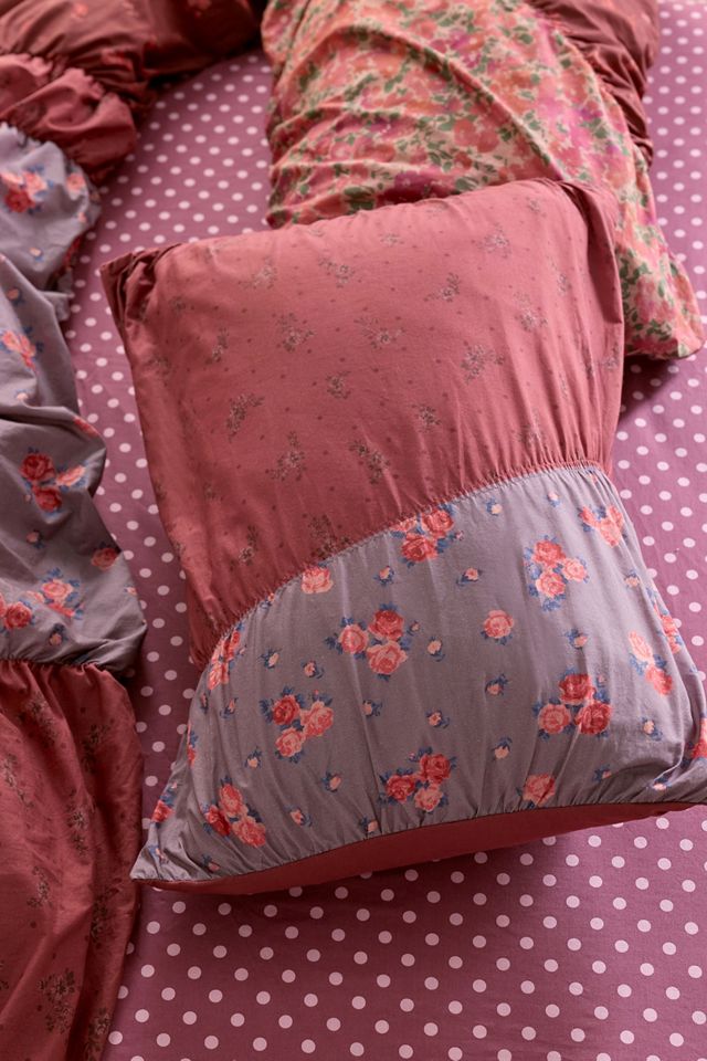 Riley Floral Printed Ruched Sham Set #1