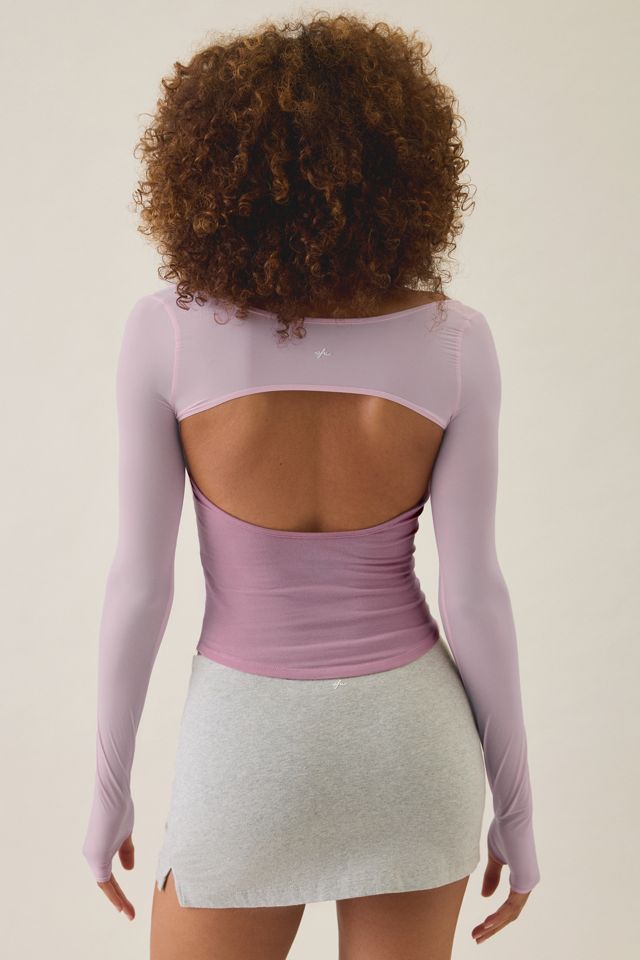 Out From Under Bec Mesh Long Sleeve Shrug Top #3