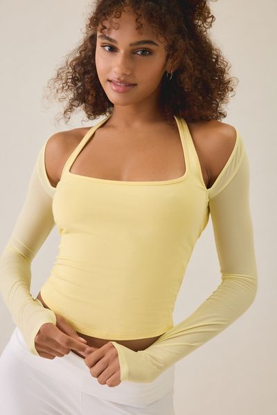 Out From Under Bec Mesh Long Sleeve Shrug Top