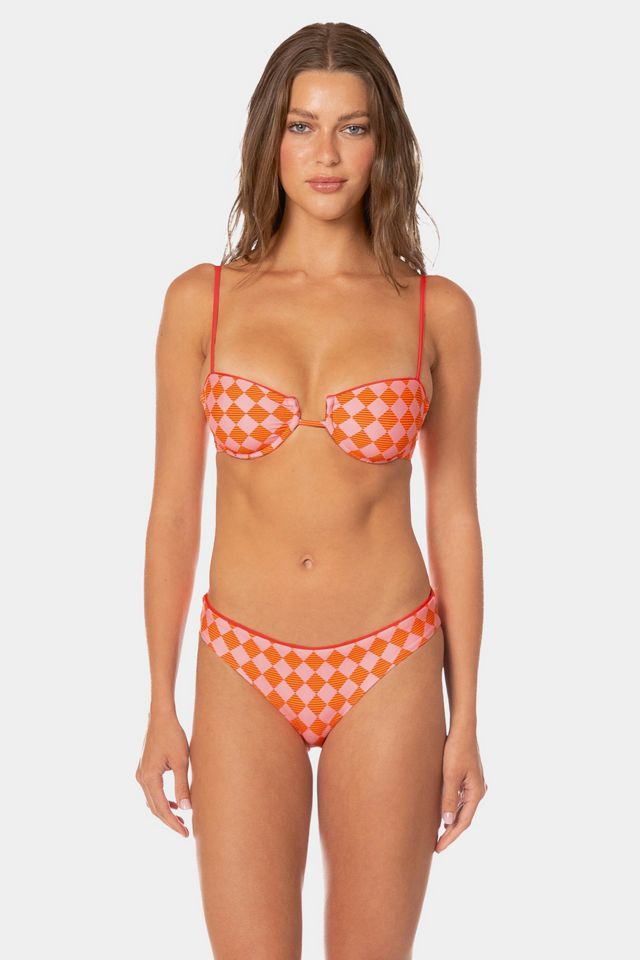 Maaji Sunset Grid Flirt Print Bikini Bottom #2