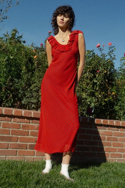 Red Midi Dresses | Urban Outfitters