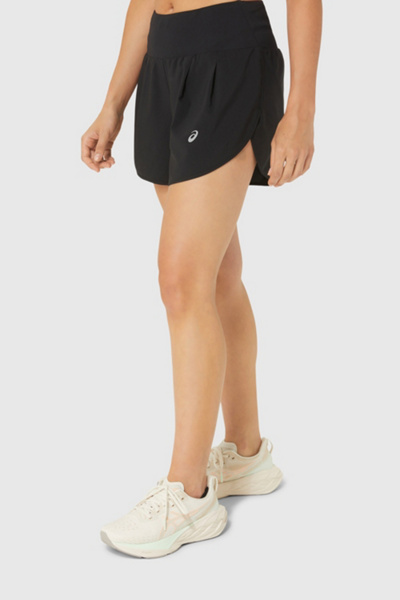 Asics Road 3.5in Running Short In Performance Black, Women's At Urban Outfitters