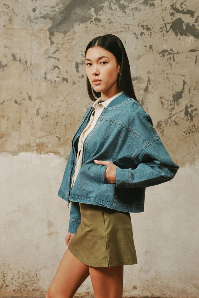Alpha Industries Denim Relaxed Flight Jacket #1