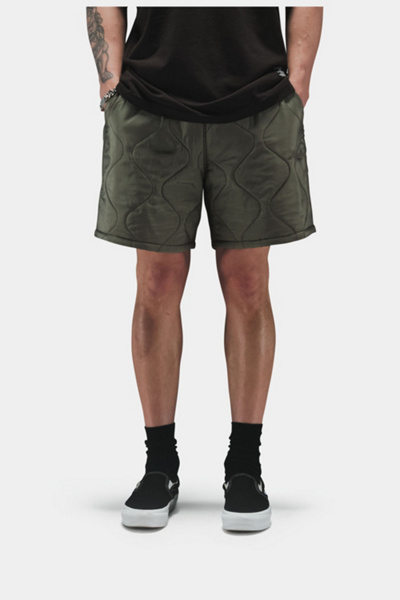 Alpha Industries Relaxed Quilted Short, Men's at Urban Outfitters