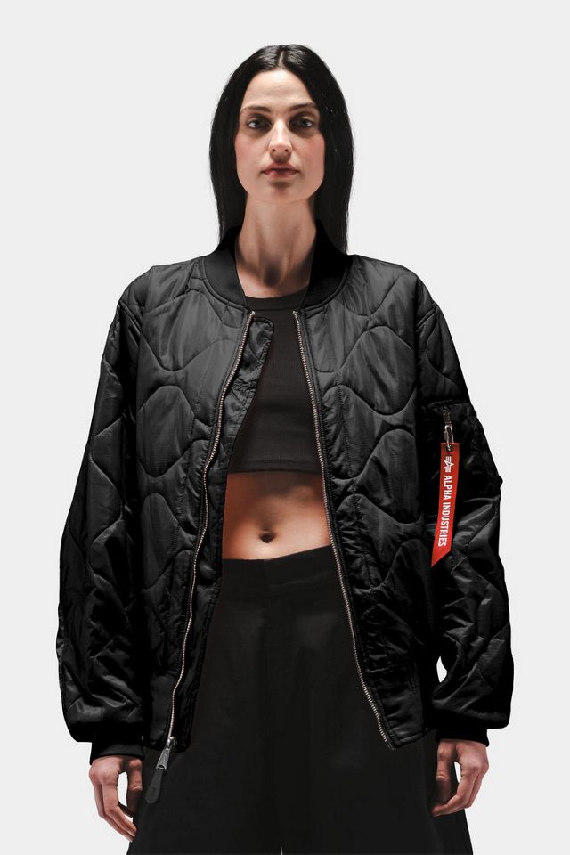 Alpha Industries L-2B Relaxed Quilted Flight Jacket | Urban Outfitters