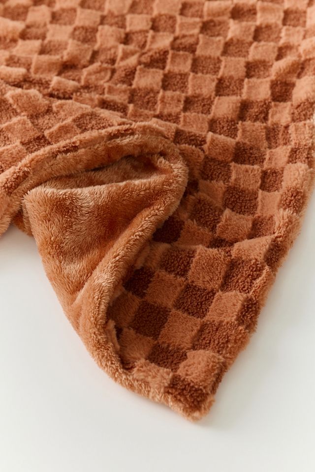 Charli Checkered Fleece Throw Blanket #5