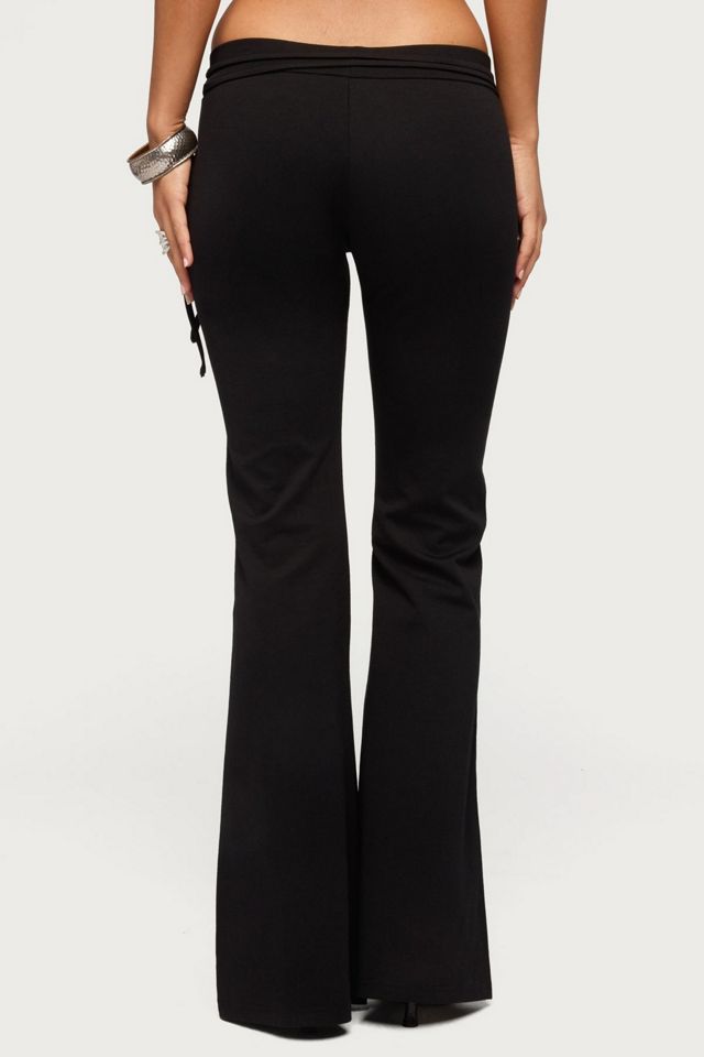 Edikted Junipar Waist Tie Flared Pants #4