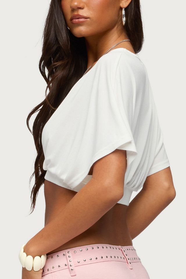 Edikted Candela V Neck Crop Top #4