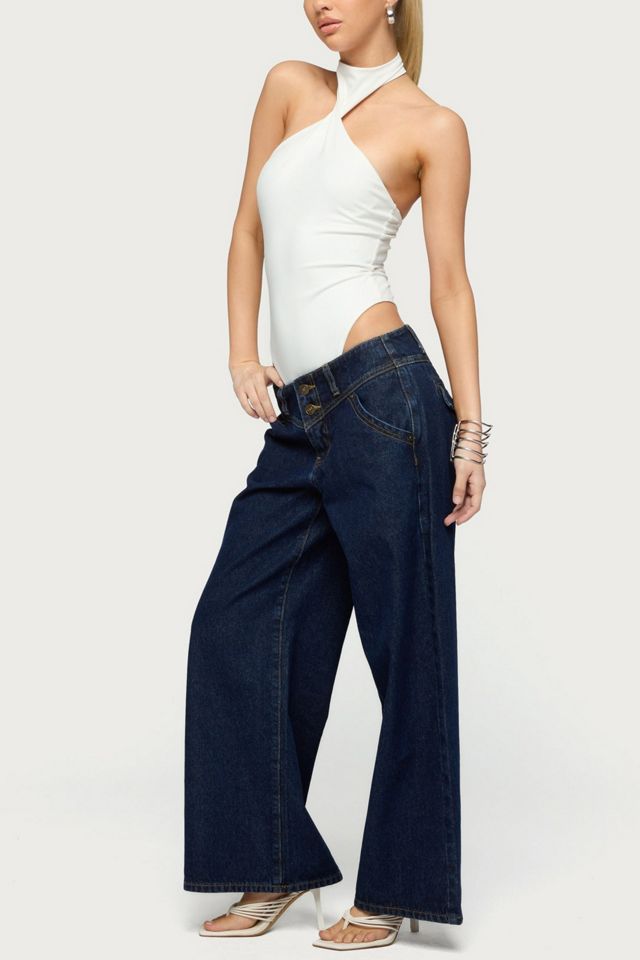 Edikted Jimana Halter Neck Bodysuit #1