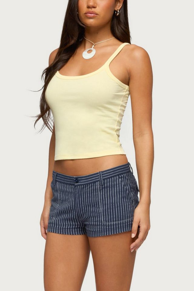 Edikted Lina Pinstripe Shorts #1