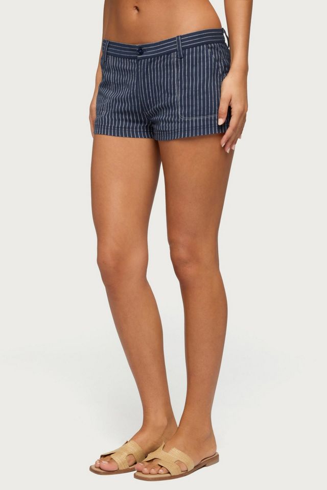 Edikted Lina Pinstripe Shorts #2