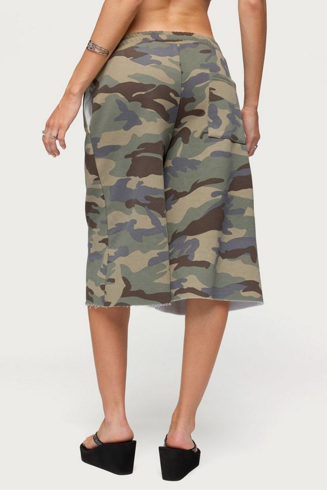 Edikted Camo Rush Oversized Bermuda Shorts #3