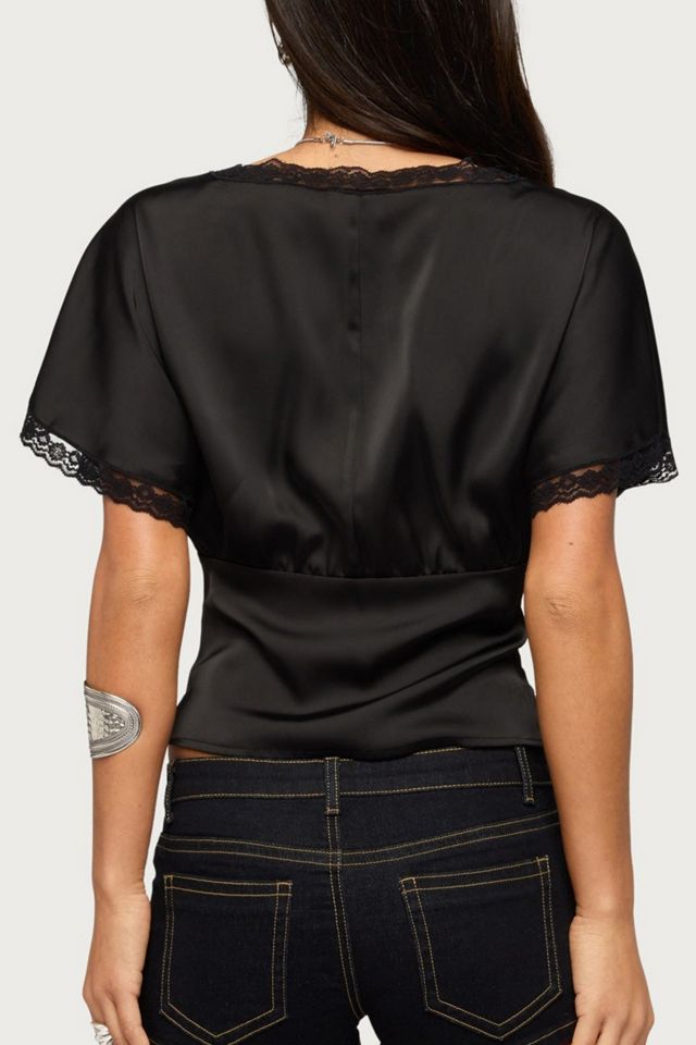Edikted Ihara Lacey Cinched Waist Top #4