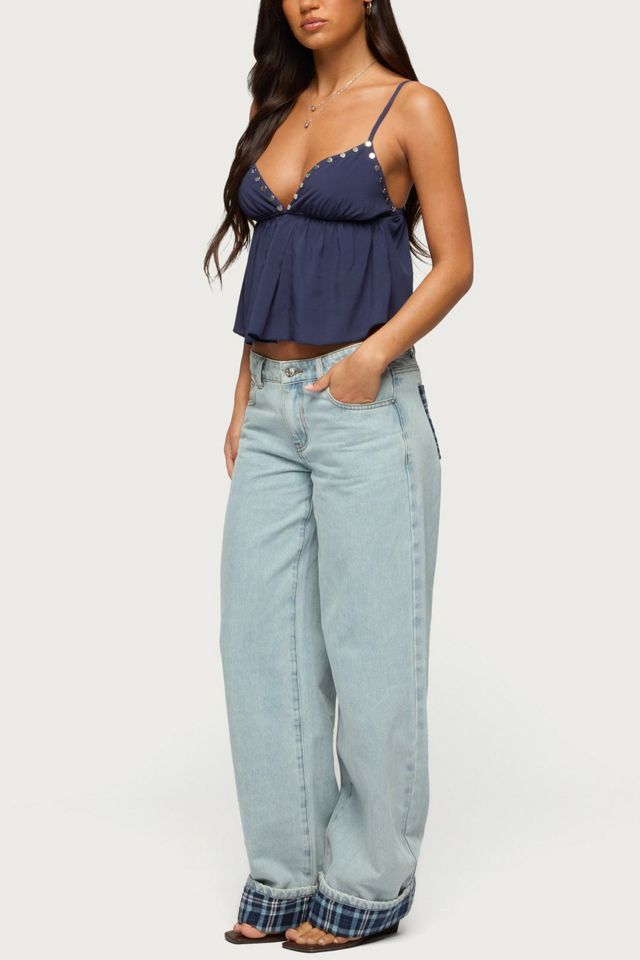 Edikted Alina Studded Babydoll Tank Top #1