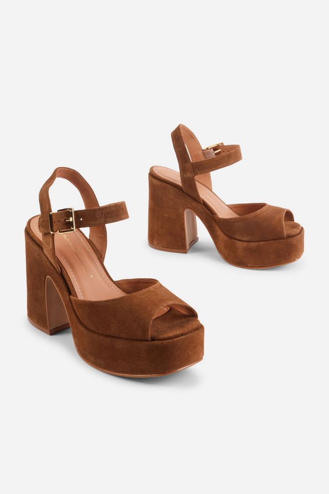 Intentionally Blank Harmony Suede Platform Sandal #1