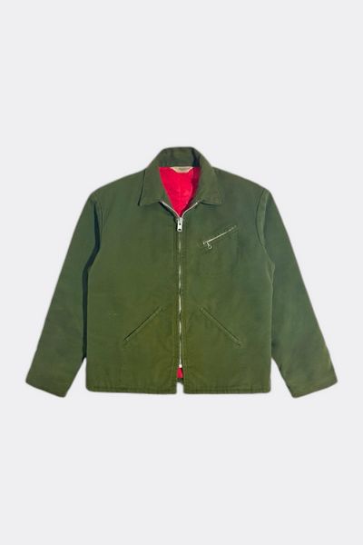 Vintage 1960s Key Imperial Quilted Liner Faded Workwear Jacket