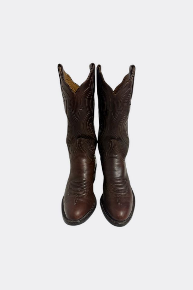 Vintage 1990s Lucchese Classics Embroidered Cowboy Boots #1